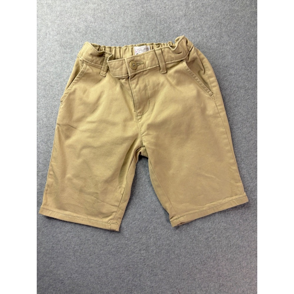 The Childrens Place Boys Khaki‎ Chino Shorts Tan Size 8 Stretch Uniform